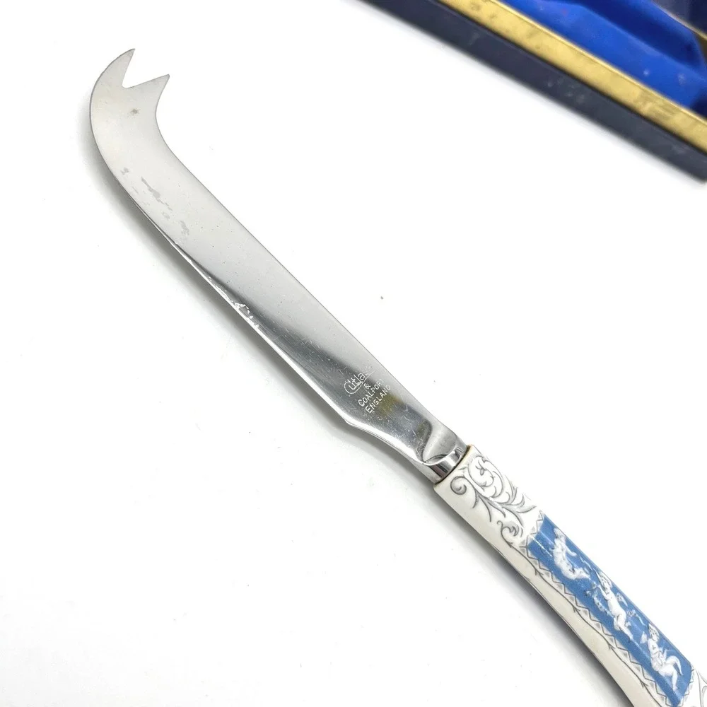 Coalport REVELRY Fine Bone China & Cutlass Sheffield Cutlery Cheese Knife in Box